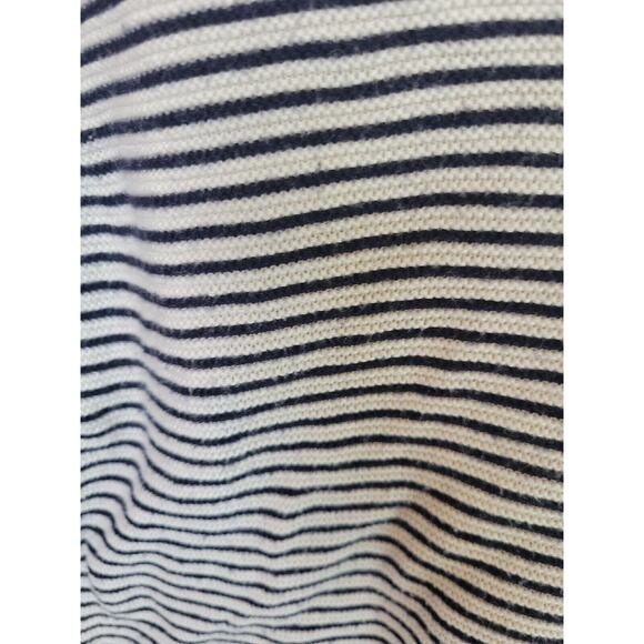 Talbots Black Striped V-Neck Knit Long Sleeve Pullover Sweater Womens Size Large - Picture 8 of 12